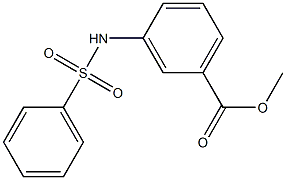 methyl 3-[(phenylsulfonyl)amino]benzoate Struktur