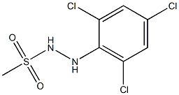 N'-(2,4,6-trichlorophenyl)methanesulfonohydrazide Struktur