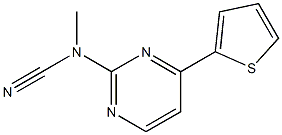 N-methyl-N-[4-(2-thienyl)-2-pyrimidinyl]cyanamide Struktur