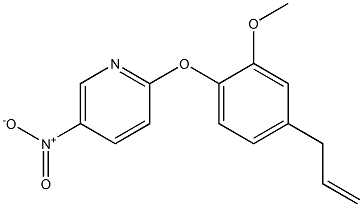 2-(4-allyl-2-methoxyphenoxy)-5-nitropyridine Struktur