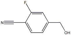 2-fluoro-4-(hydroxymethyl)benzenecarbonitrile Struktur