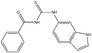 N-benzoyl-N'-(1H-indol-6-yl)thiourea Struktur