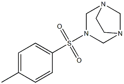 3-[(4-methylphenyl)sulfonyl]-1,3,5-triazabicyclo[3.2.1]octane Struktur