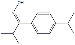 1-(4-isopropylphenyl)-2-methylpropan-1-one oxime Struktur