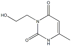 3-(2-hydroxyethyl)-6-methyl-1,2,3,4-tetrahydropyrimidine-2,4-dione Struktur