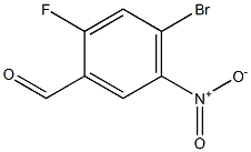 4-bromo-2-fluoro-5-nitrobenzenecarbaldehyde Struktur