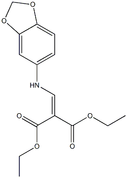 diethyl 2-[(1,3-benzodioxol-5-ylamino)methylidene]malonate Struktur