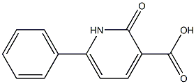 2-oxo-6-phenyl-1,2-dihydro-3-pyridinecarboxylic acid Struktur