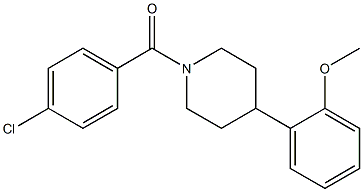 (4-chlorophenyl)[4-(2-methoxyphenyl)piperidino]methanone Struktur