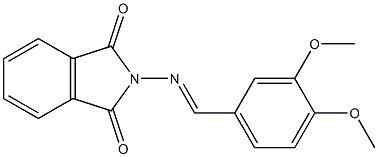 2-[(3,4-dimethoxybenzylidene)amino]isoindoline-1,3-dione Struktur