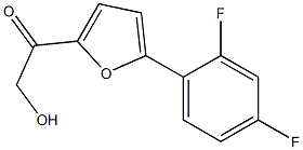 1-[5-(2,4-difluorophenyl)-2-furyl]-2-hydroxyethan-1-one Struktur