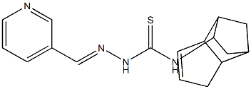 N1-tricyclo[5.2.1.0~2,6~]dec-4-en-8-yl-2-(3-pyridylmethylidene)hydrazine-1-carbothioamide Struktur