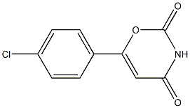 6-(4-chlorophenyl)-3,4-dihydro-2H-1,3-oxazine-2,4-dione Struktur