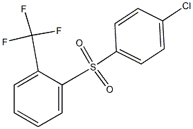 1-[(4-chlorophenyl)sulfonyl]-2-(trifluoromethyl)benzene Struktur