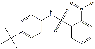 N-[4-(tert-butyl)phenyl]-2-nitrobenzenesulfonamide Struktur