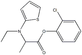 D-(+)-METHYL ALPHA-(2-THIENYL ETHYL AMINO) (2-CHLOROPHENYL) ACETATE Struktur