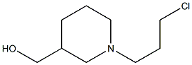 (1-(3-chloropropyl)piperidin-3-yl)methanol Struktur