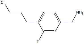 (4-(3-chloropropyl)-3-fluorophenyl)methanamine Struktur