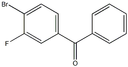 (4-bromo-3-fluorophenyl)(phenyl)methanone Struktur