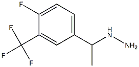 1-(1-(4-fluoro-3-(trifluoromethyl)phenyl)ethyl)hydrazine Struktur