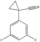 1-(3,5-difluorophenyl)cyclopropanecarbonitrile Struktur