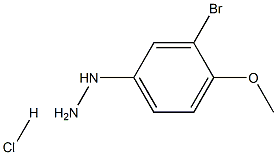 1-(3-bromo-4-methoxyphenyl)hydrazine hydrochloride Struktur