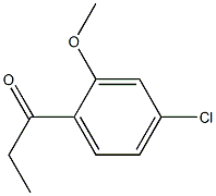 1-(4-chloro-2-methoxyphenyl)propan-1-one Struktur