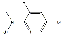 1-(5-bromo-3-fluoropyridin-2-yl)-1-methylhydrazine Struktur