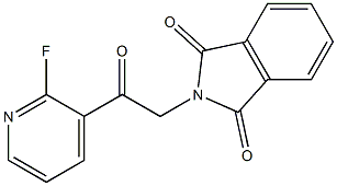 2-(2-(2-fluoropyridin-3-yl)-2-oxoethyl)isoindoline-1,3-dione Struktur