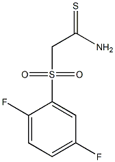 2-(2,5-difluorophenylsulfonyl)ethanethioamide Struktur