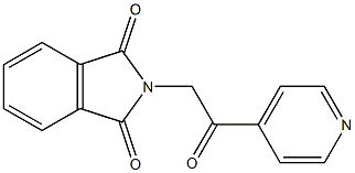 2-(2-oxo-2-(pyridin-4-yl)ethyl)isoindoline-1,3-dione Struktur