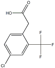 2-(4-chloro-2-(trifluoromethyl)phenyl)acetic acid Struktur