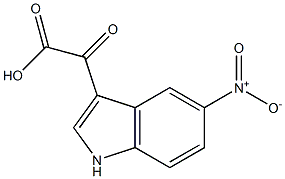 2-(5-nitro-1H-indol-3-yl)-2-oxoacetic acid Struktur