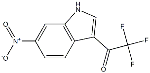 2,2,2-trifluoro-1-(6-nitro-1H-indol-3-yl)ethanone Struktur