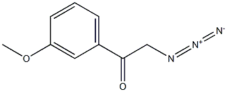 2-azido-1-(3-methoxyphenyl)ethanone Struktur