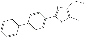 2-BIPHENYL-4-YL-4-CHLOROMETHYL-5-METHYL-OXAZOLE Struktur