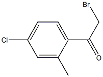 2-bromo-1-(4-chloro-2-methylphenyl)ethanone Struktur