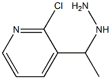 2-chloro-3-(1-hydrazinylethyl)pyridine Struktur