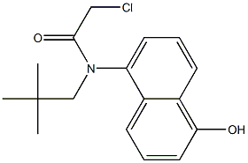 2-chloro-N-(1-hydroxynaphthalen-5-yl)-N-neopentylacetamide Struktur