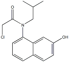 2-chloro-N-(2-hydroxynaphthalen-8-yl)-N-isobutylacetamide Struktur