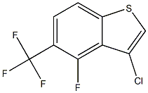 3-chloro-4-fluoro-5-(trifluoromethyl)benzo[b]thiophene Struktur