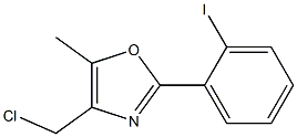 4-(CHLOROMETHYL)-2-(2-IODOPHENYL)-5-METHYLOXAZOLE Struktur