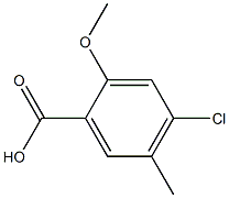 4-chloro-2-methoxy-5-methylbenzoic acid Struktur