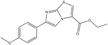 ETHYL 6-(4-METHOXYPHENYL)IMIDAZO[2,1-B][1,3]THIAZOLE-3-CARBOXYLATE Struktur