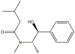 N-((1S,2S)-1-hydroxy-1-phenylpropan-2-yl)-N,3-dimethylbutanamide Struktur