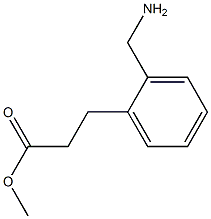 methyl 3-(2-aminomethylphenyl)propanoate Struktur