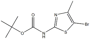 tert-butyl 5-bromo-4-methylthiazol-2-ylcarbamate Struktur