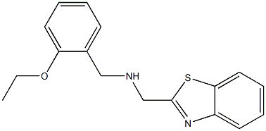 (1,3-benzothiazol-2-ylmethyl)[(2-ethoxyphenyl)methyl]amine Struktur