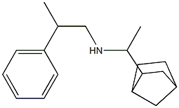 (1-{bicyclo[2.2.1]heptan-2-yl}ethyl)(2-phenylpropyl)amine Struktur