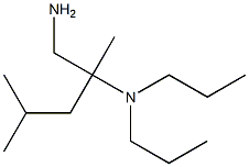 (1-amino-2,4-dimethylpentan-2-yl)dipropylamine Struktur